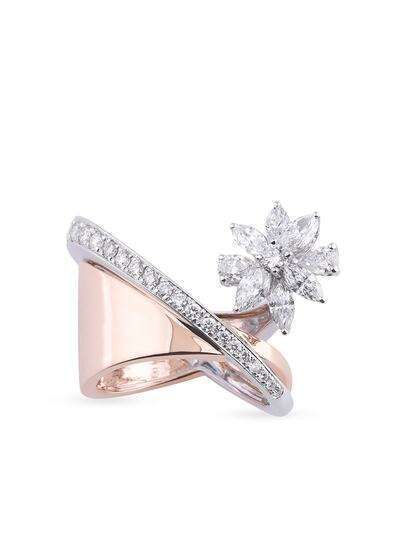 Yeprem кольцо из белого и розового золота с бриллиантами