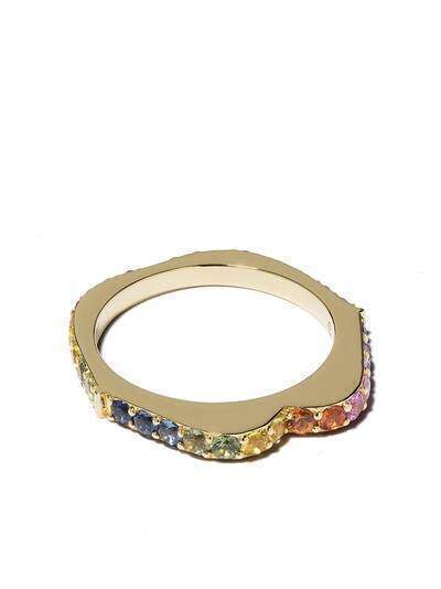 Raphaele Canot кольцо OMG! из желтого золота с сапфирами