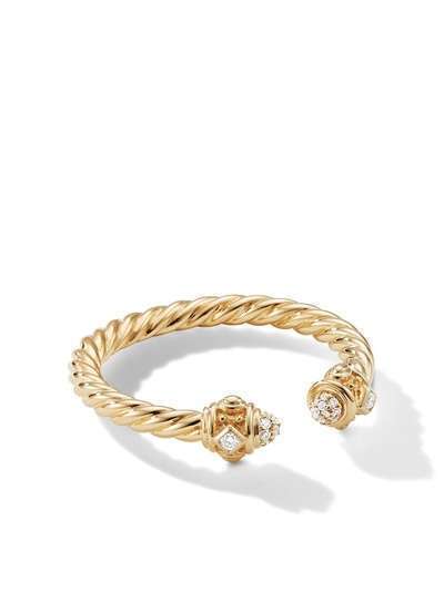 David Yurman кольцо Renaissance из желтого золота с бриллиантами