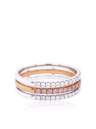 HYT Jewelry кольцо Argyle Pink из белого и розового золота с бриллиантами
