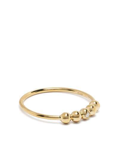 AHKAH кольцо Filament из желтого золота с бриллиантами