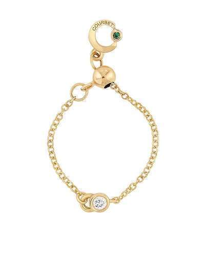 Courbet регулируемое цепочное кольцо Co из желтого золота