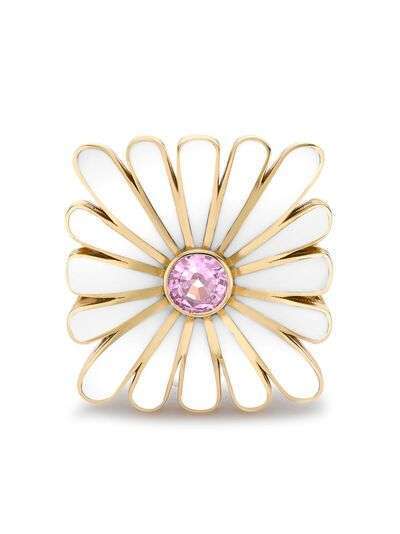Pragnell кольцо Wildflower Daisy из розового золота с сапфиром