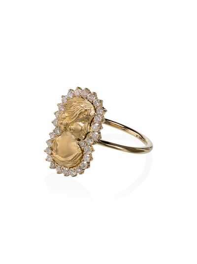 Anissa Kermiche кольцо Madame Roland из желтого золота с бриллиантами
