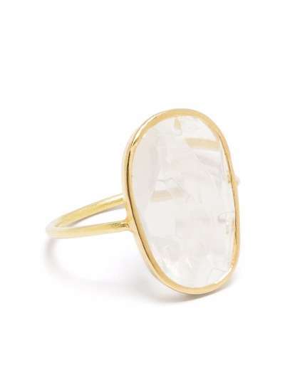 PIPPA SMALL кольцо Alinn из желтого золота с лунным камнем
