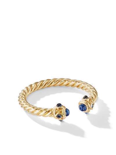 David Yurman кольцо Renaissance из желтого золота с сапфирами