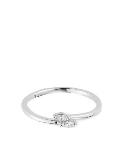 Dana Rebecca Designs кольцо Alexa Jordyn Bypass из белого золота с бриллиантом
