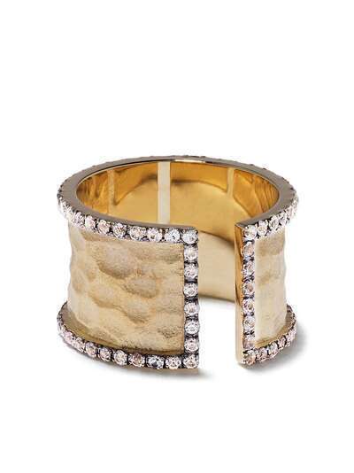 Feidt Paris кольцо из желтого золота с сапфирами
