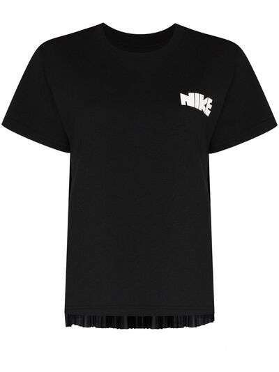 Nike футболка с плиссировкой из коллаборации с Sacai