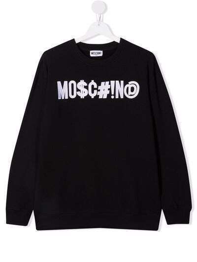 Moschino Kids толстовка с логотипом