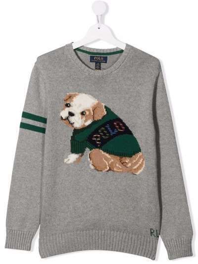 Ralph Lauren Kids джемпер с принтом Bulldog