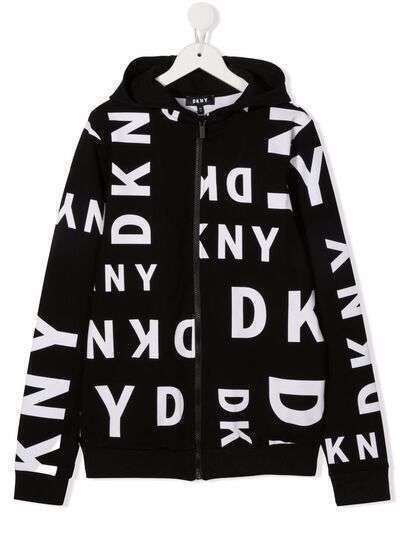 Dkny Kids худи на молнии с логотипом