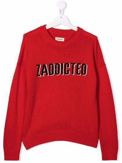 Zadig & Voltaire Kids джемпер с надписью