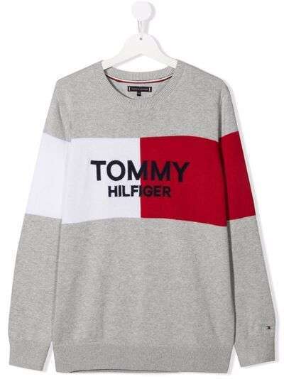 Tommy Hilfiger Junior джемпер с вышитым логотипом