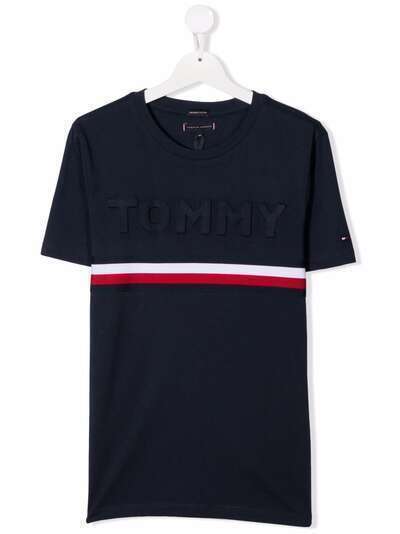 Tommy Hilfiger Junior футболка с тисненым логотипом