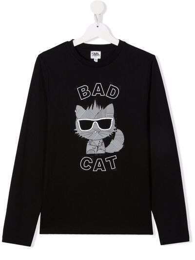 Karl Lagerfeld Kids футболка Bad Cat