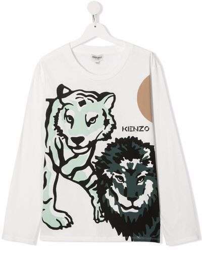 Kenzo Kids футболка с принтом