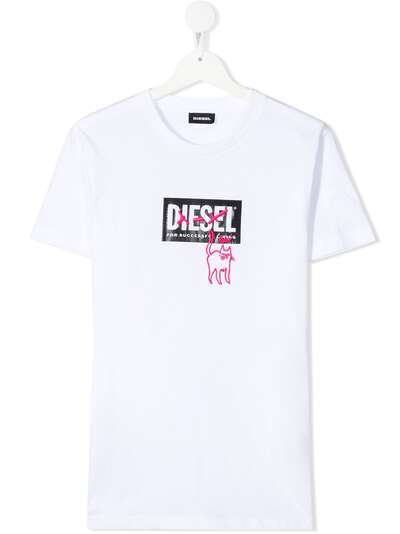 Diesel Kids футболка с короткими рукавами и логотипом