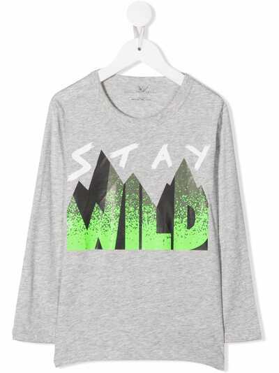Stella McCartney Kids футболка с принтом Stay Wild