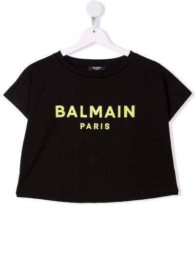 Balmain Kids футболка с логотипом