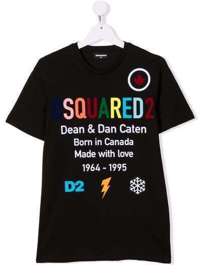 Dsquared2 Kids футболка с надписью