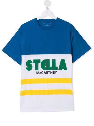 Stella McCartney Kids футболка из органического хлопка с логотипом