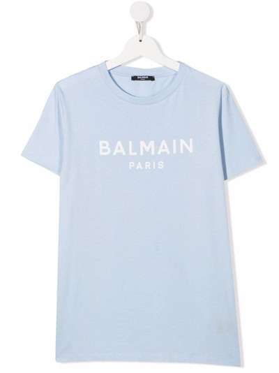Balmain Kids TEEN logo-print cotton T-shirt