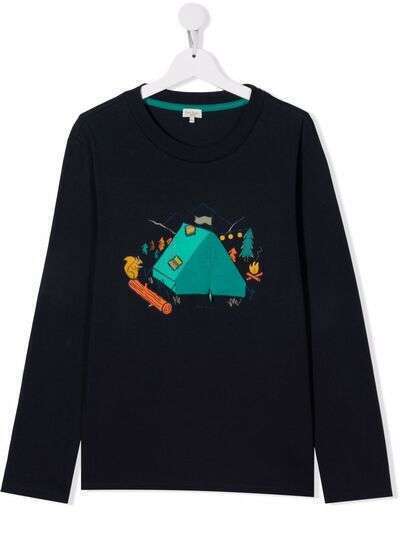 Paul Smith Junior TEEN camping print T-shirt