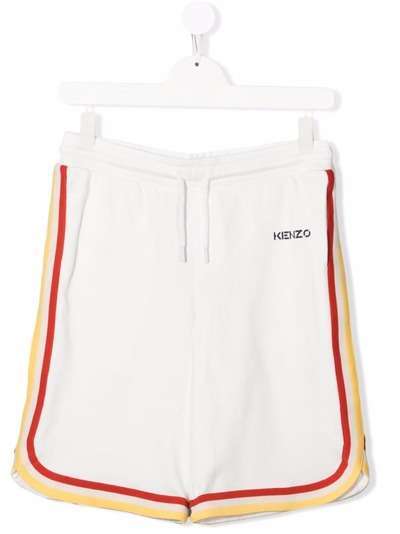 Kenzo Kids спортивные шорты с контрастной отделкой