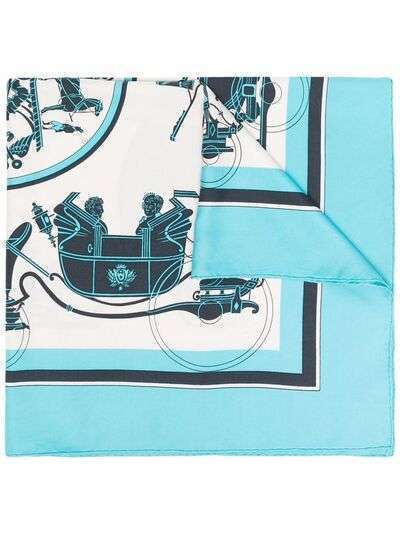 Hermès шелковый платок Ex Libris pre-owned
