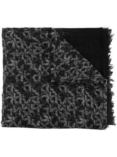 Chanel Pre-Owned кашемировый шарф с абстрактным принтом