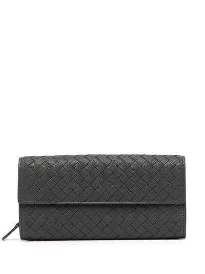 Bottega Veneta Pre-Owned кошелек с плетением intrecciato