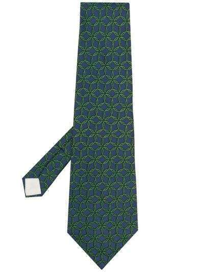 Hermès галстук 2000-х годов с геометричным принтом