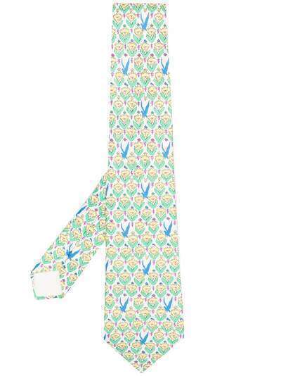 Hermès жаккардовый галстук 2000-х годов