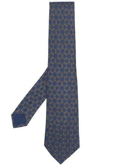 Hermès галстук 1990-х годов с принтом
