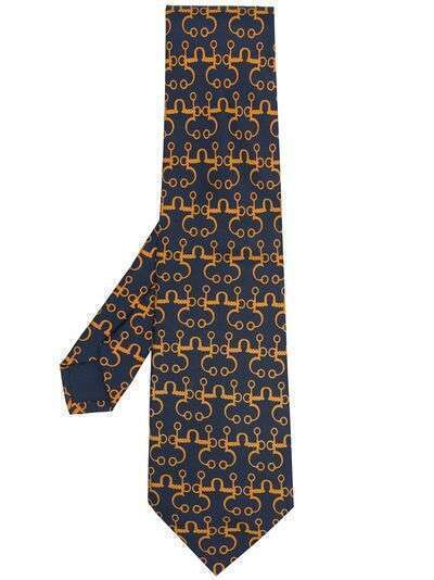 Hermès галстук pre-owned с геометричным узором