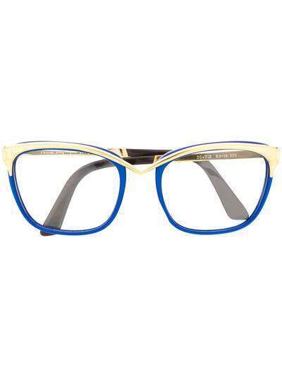 Thierry Mugler Pre-Owned очки в оправе 'кошачий глаз' 1980-х годов