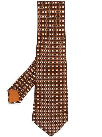 Hermès галстук 1970-х годов с геометричным принтом