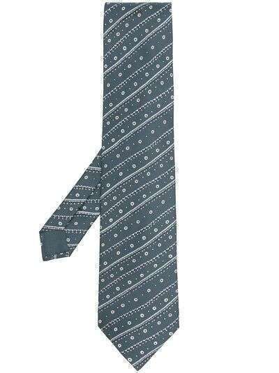 Hermès галстук pre-owned в диагональную полоску