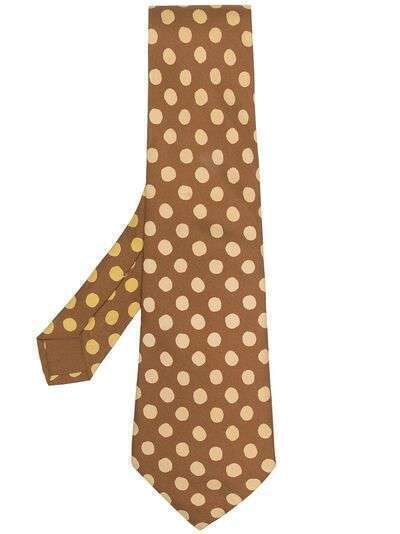 Hermès галстук pre-owned с узором в горох