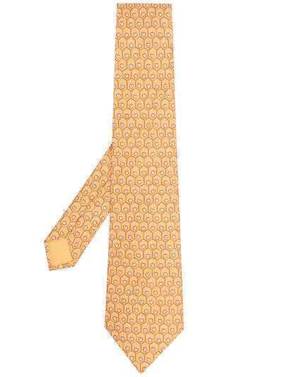 Hermès галстук pre-owned с принтом