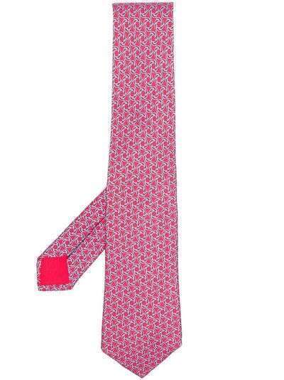 Hermès галстук 2000-х годов с абстрактным принтом