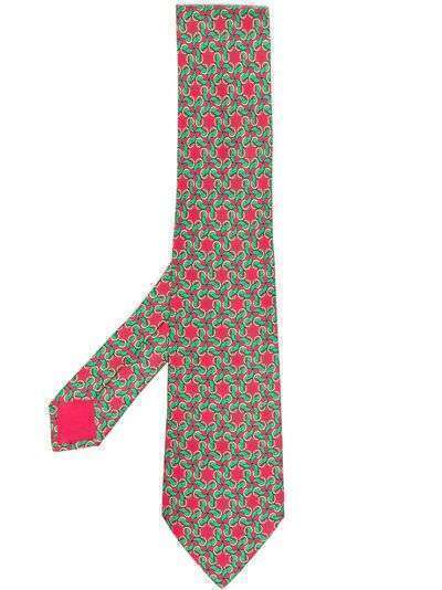 Hermès галстук 2000-х годов с абстрактным принтом