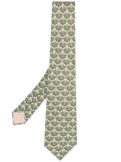 Hermès галстук 2000-х годов с цветочным принтом