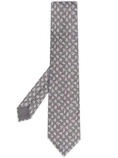 Hermès галстук 2000-х годов с узором