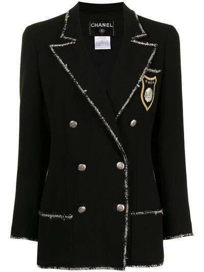 Chanel Pre-Owned двубортный пиджак Camélia 2005-го года