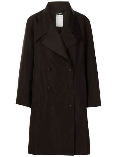 Chanel Pre-Owned двубортное пальто 1998-го года