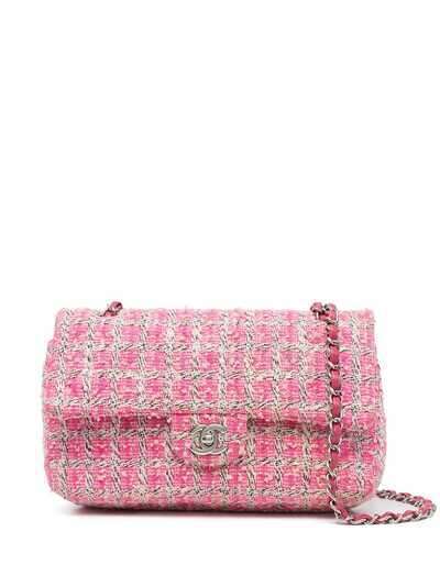 Chanel Pre-Owned твидовая сумка на плечо Double Flap 2014-го года