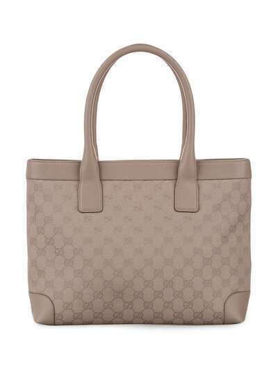 Gucci Pre-Owned сумка-тоут из канваса с логотипом GG