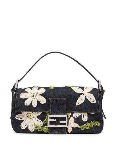 Fendi Pre-Owned сумка Baguette с цветочной вышивкой